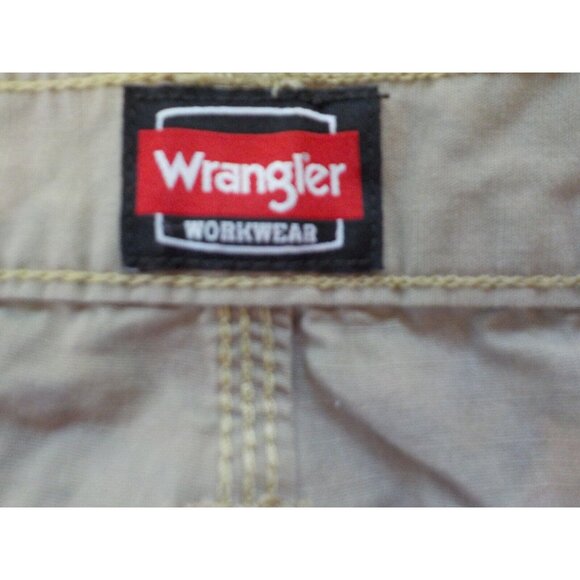 Wrangler Workwear Ripstop Gusseted Hvy Duty 6 Pocket Jeans Mens Size 40 x 30 Tan - Picture 5 of 5